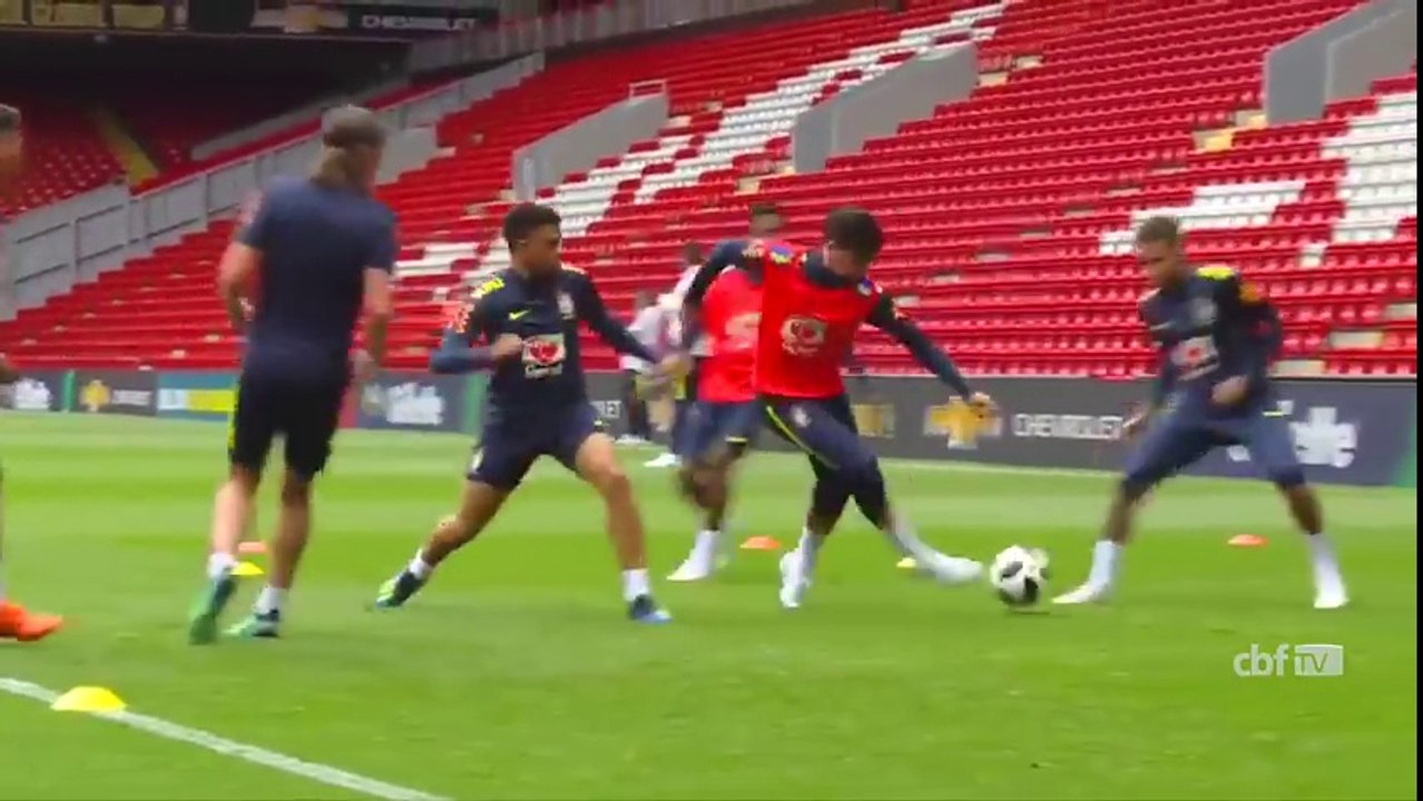 FIFA World Cup 2018 - Brazil's last training session at Anfield