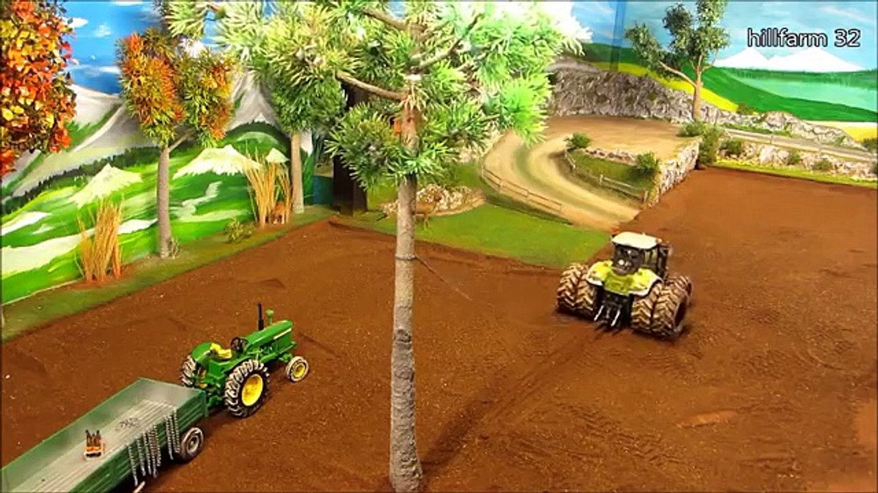 RC MONSTER TRACTORS vs. a STRONG TREE - Rc toys in ion