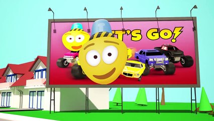 Police Monster Truck | 3D Video for Kids | Educational Video for Children | Rescue City Heroes