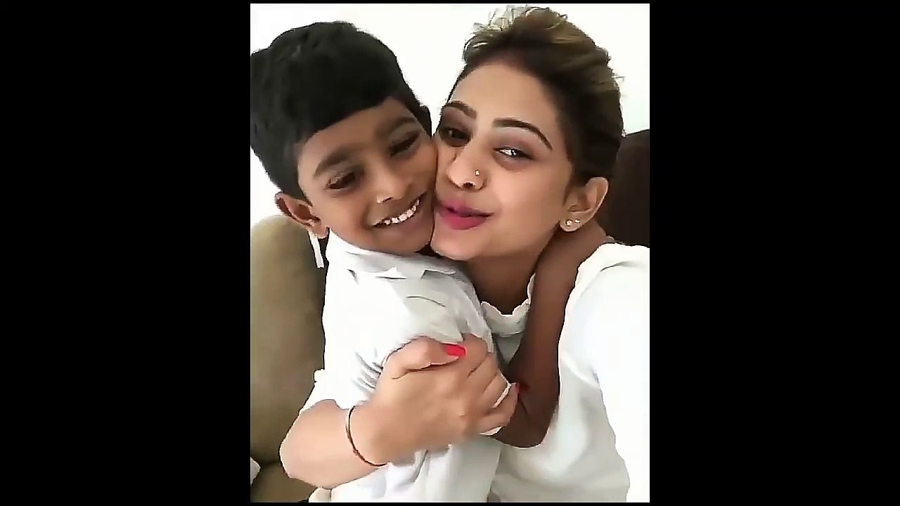 actress son kissing and touching private areas
