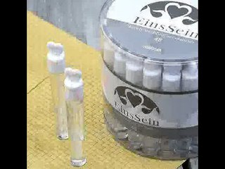 [- 48 Stück Box Seifenblasen Hochzeit gefüllt Wedding Bubbles EinsSein® Lovegläs