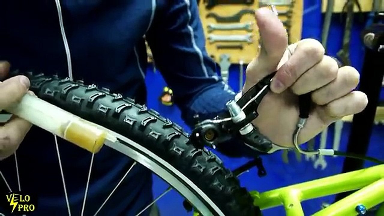 как настроить ободные тормоза на велосипеде!?!? (как собрать велосипед из коробки,4)