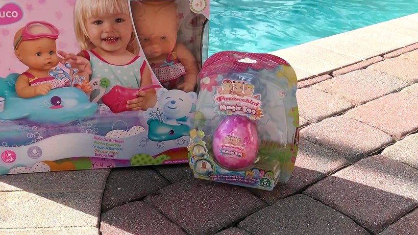 Real Swimming Baby Doll + Surprise Egg Bath Bomb | The Disney Toy Collector