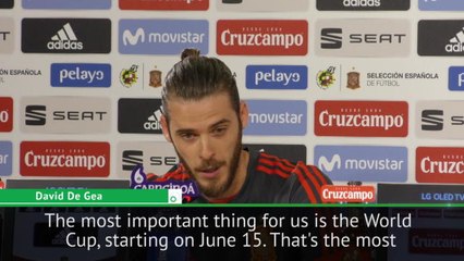 De Gea 'really happy' in Manchester; focusing on the World Cup