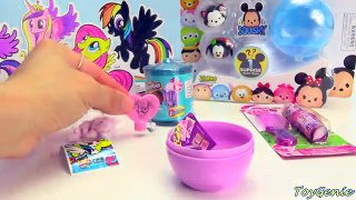 My Little Pony Pop Outz Fluttershy Coloring with Tsum Tsums and Shopkins Surprises