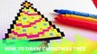 Handmade Pixel Art - How To Draw Christmas Tree #pixelart
