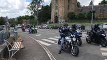 Un important convoi de motards de passage à Châteaubriant samedi 2 juin 2018