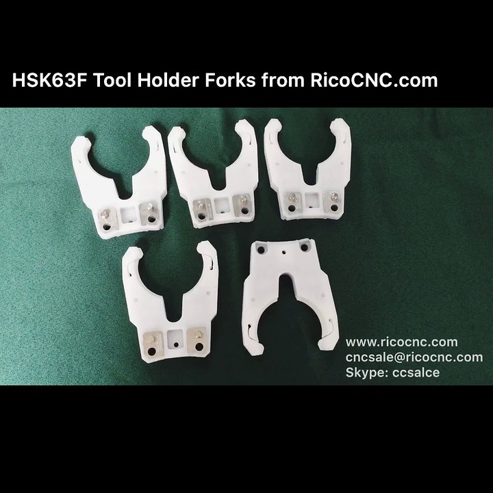 HSK63F Tool Holder Forks for Industrial Robot CNC Tool Changer Rack from RICOCNC