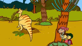 돌아온 공룡탐험 #4 도끼 모양의 볏을 가진 람베오사우루스의 알을 따뜻히 품어주세요★지니키즈 공룡대탐험