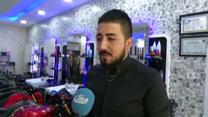 Motosiklet Üzerinde Tıraş