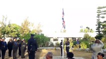 The Royal Anguilla Police Force (RAPF) performed a  sunset  ceremony yesterday evening at Government House and long service medals were presented to officers. T