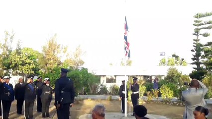 The Royal Anguilla Police Force (RAPF) performed a  sunset  ceremony yesterday evening at Government House and long service medals were presented to officers. T