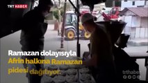 Mehmetçik'ten Afrin halkına Ramazan pidesi