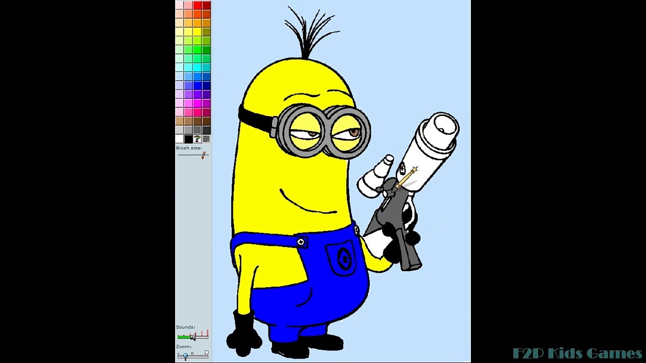 Minions Coloring Pages for Kids ► Minions Coloring Games ► Minions Coloring Book Part 03