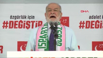 Isparta- Sp Cumhurbaşkanı Adayı Temel Karamollaoğlu Mitingde Konuştu -4