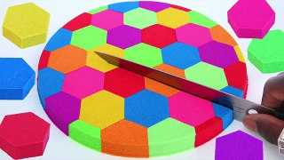 DIY How To Make Kinetic Sand Honeycomb Learn Colors 3d Kinetic Sand Kids Video