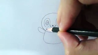 Como desenhar um urso panda