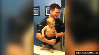 Funny Babies Moments - When Dad Is Left Alone With Baby