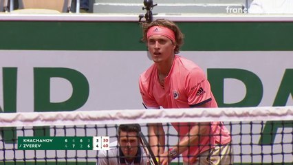 Roland-Garros 2018 : Retrouvez les plus beaux points du match Zverev-Khachanov