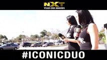 It’s a beautiful Saturday and the Iconic Times are hitting the streets!! Making sure people know who to vote for in the NXT Year End Awards. Iconic Duo