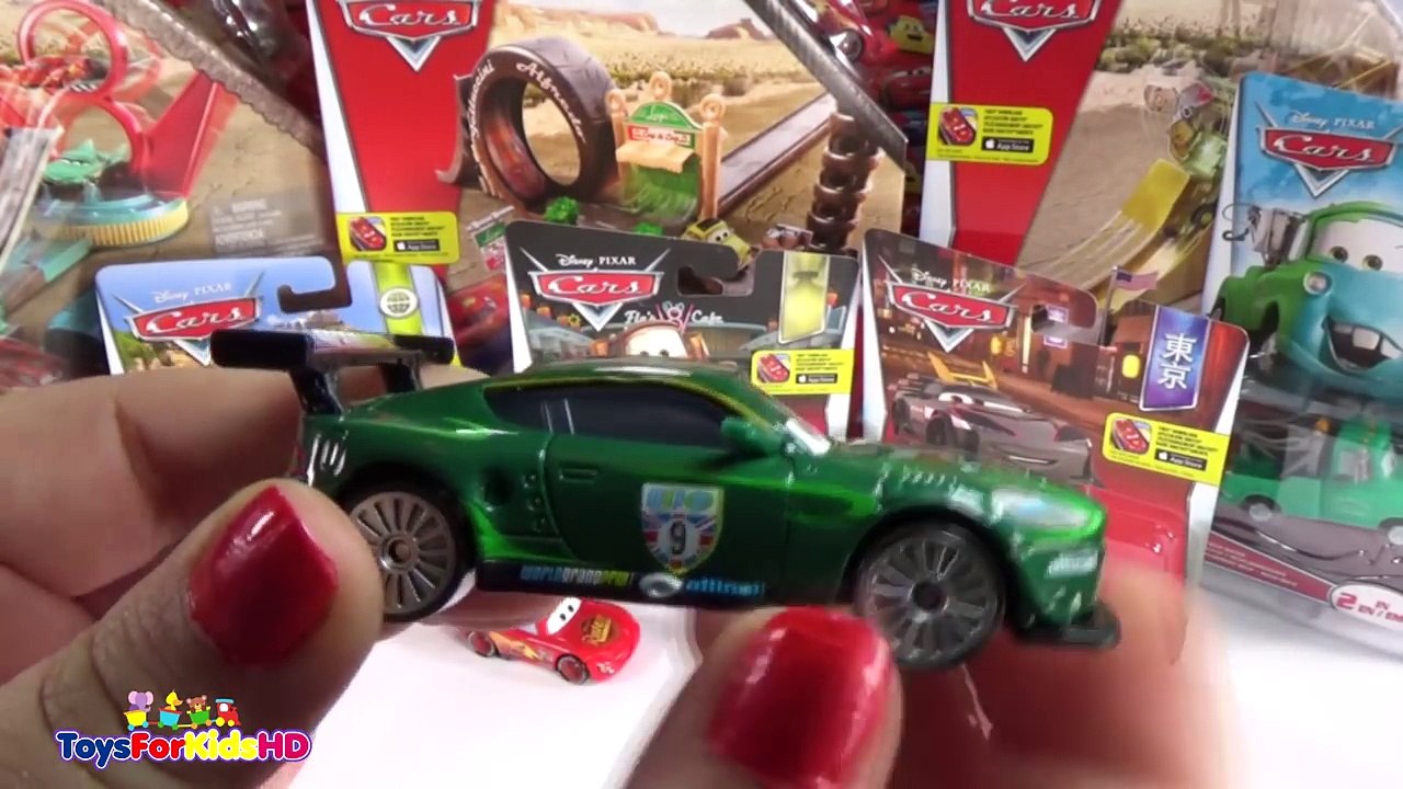 Juguetes de Cars Coches Cars Rayo McQueen - Mate - Nigel Gearsley - Kabuto ToysForKidsHD
