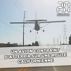 Un avion forcé d'atterrir sur une route californienne