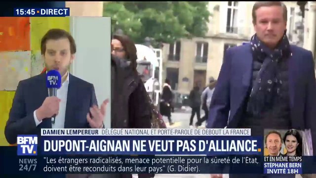 Lempereur (Debout la France): Ce que propose Marine Le Pen n’est pas à la hauteur du rassemblement que nous devons construire