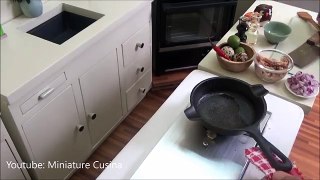 Miniature Food Cooking: Tuna Sisig/Sizzling fish tuna (mini food) (kids toys channel)