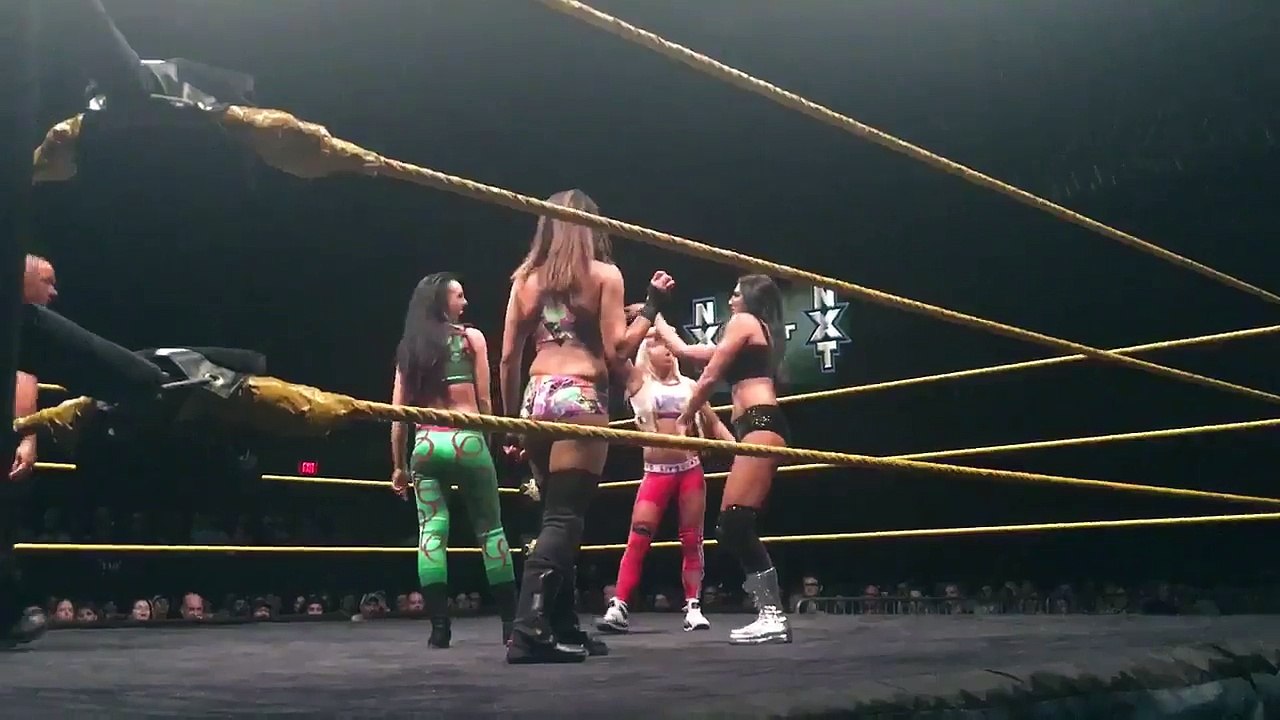 NXT Bethlehem is getting dizzy just looking at Peyton Royce, Billie Kay, Liv Morgan and Dakota Kai