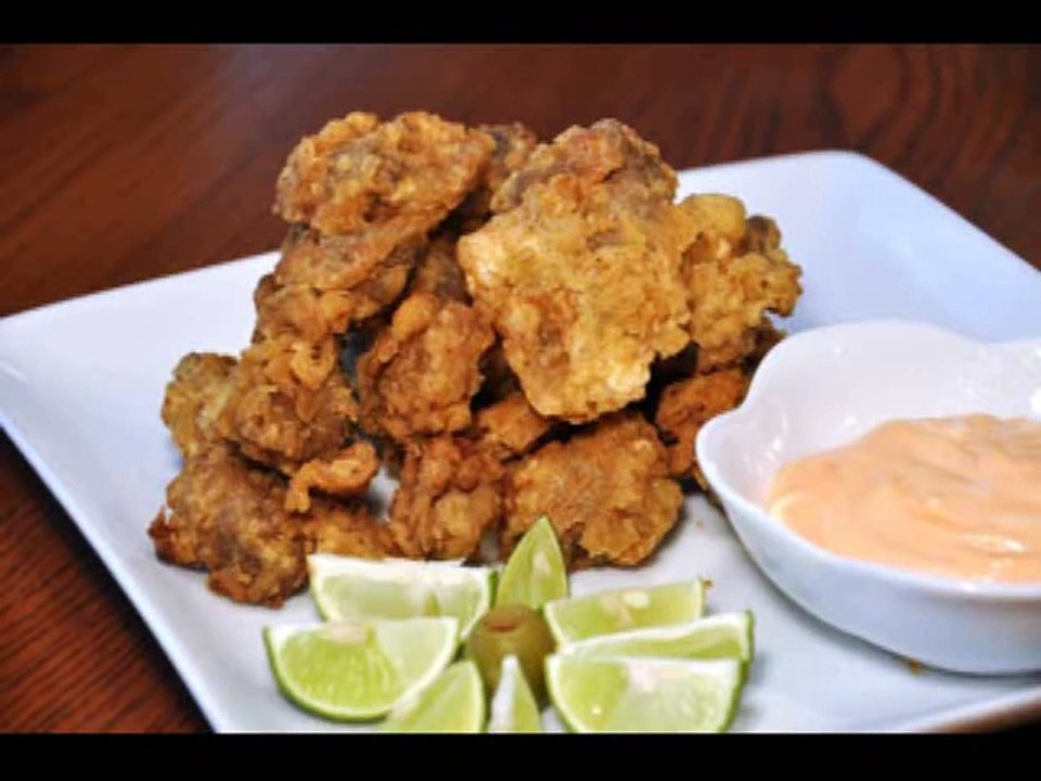 The Food Channel - Cooking Fried Chicken Gizzard