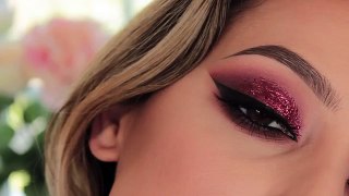 Red Glitter Smokey Eye | Amys Makeup Box