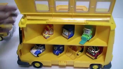 로보카폴리 스쿨버스 장난감 Robocar Poli Pororo Car Carrier Toys