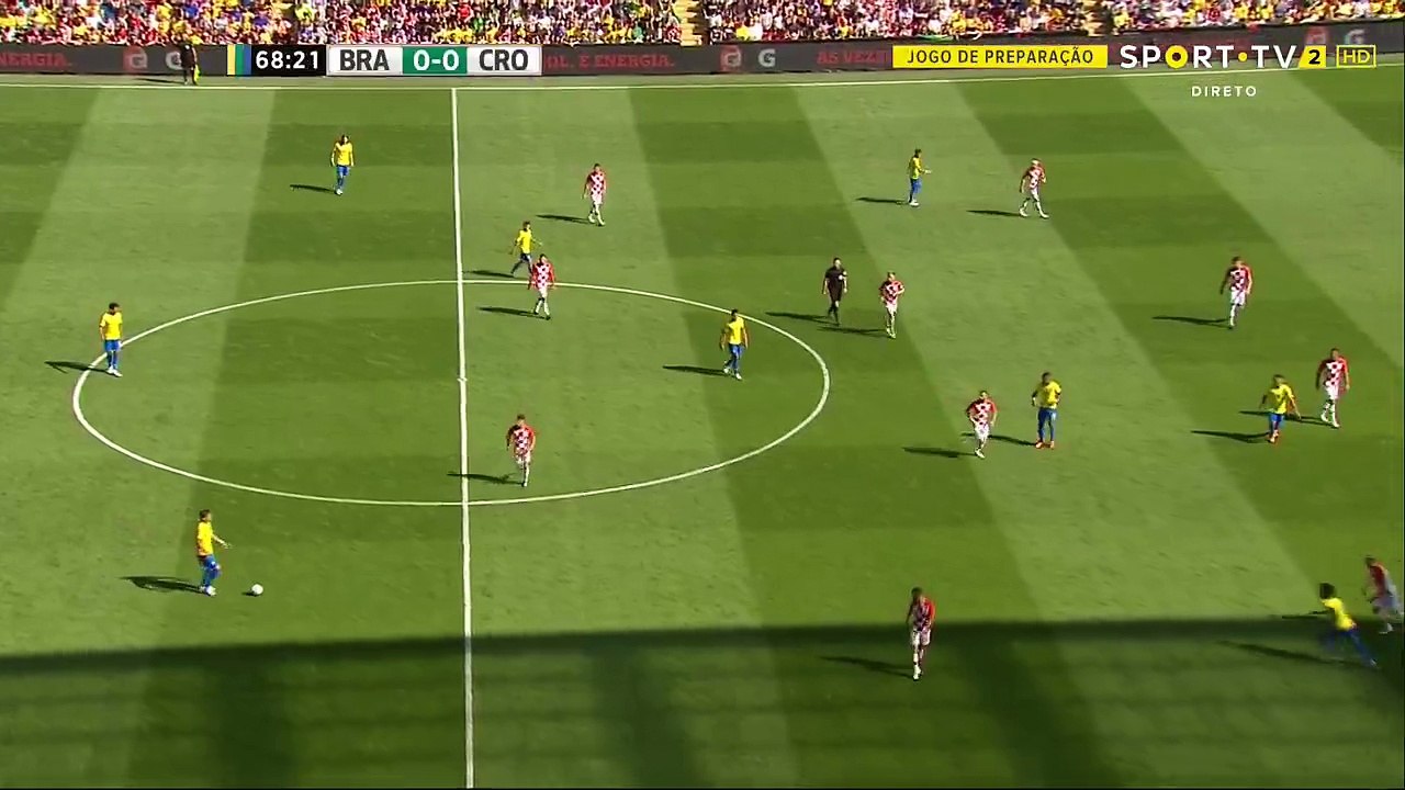 Brazil 1 - 0 Croatia - Neymar Goal 03/06/2018