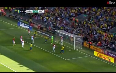 Neymar   Super  Shot   Goal   (1:0) Brazil - Croatia