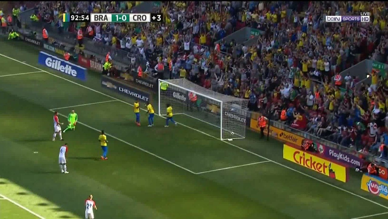 Roberto Firmino Goal - Crotia 0-2 Brazil 03-06-2018