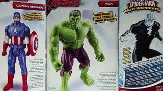 Avengers Action Figures - Captain America, Hulk, and Electro PLUS Avengers vs. Electro Fight