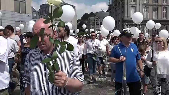 Marche blanche pour les trois victimes de l'attaque de Liège
