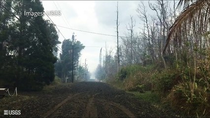 Le volcan Kilauea à Hawaï projette lave et rochers