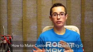 How to Make Custom Sound Files in EV3-G