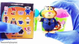 Mickey Mouse Club Play-Doh Surprise Eggs Ice Cream Cups Dippin Dots Toy Surprises! Learn Colors!