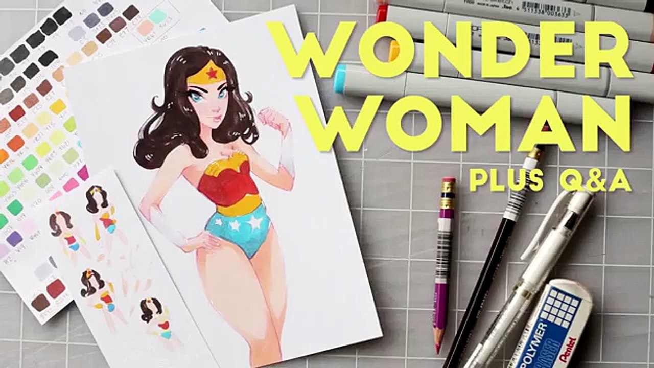 Wonder Woman Copic Process Plus Q&A