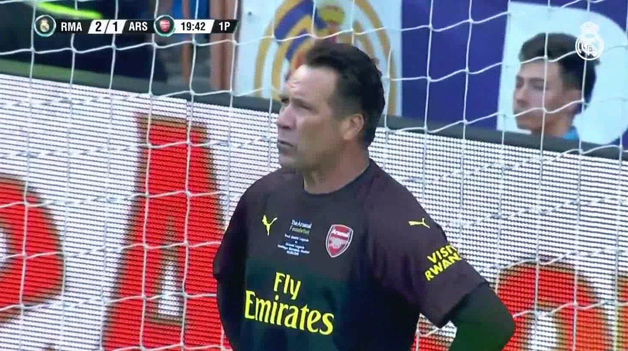 Guti Super Goal - Real Madrid Legends 2-1 Arsenal Legends 03-06-2018