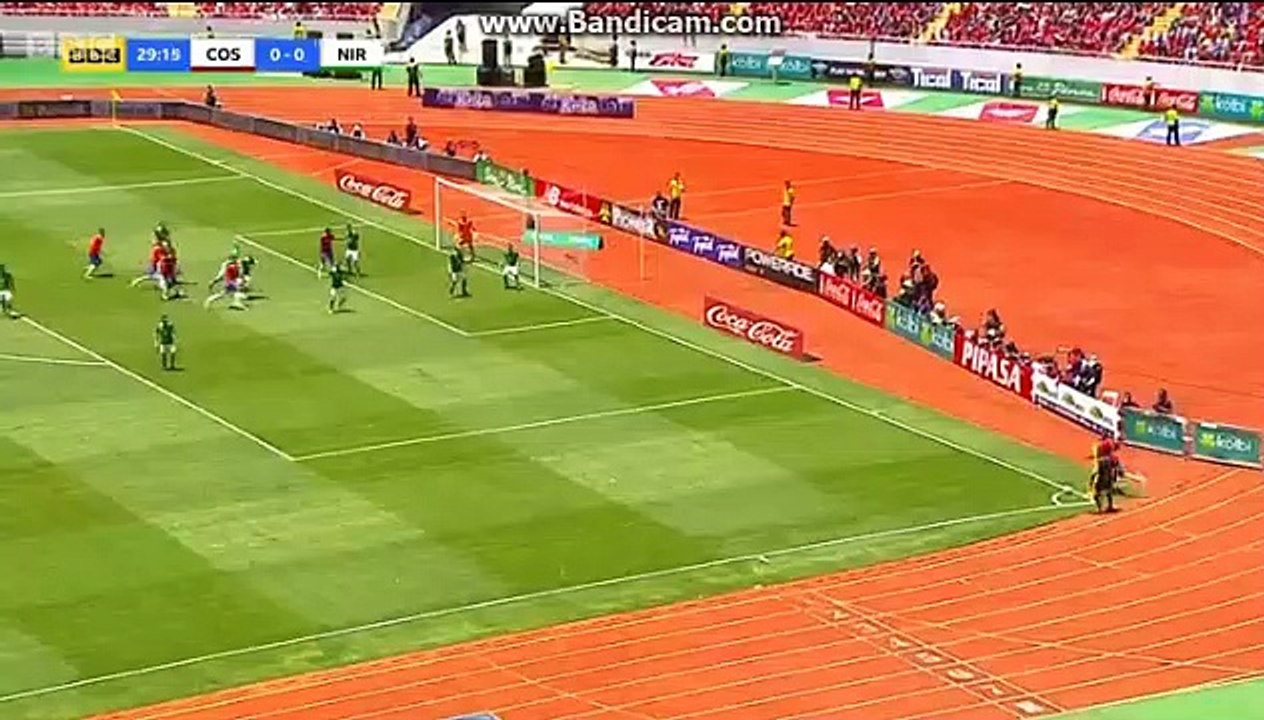 Goal Venegas (1-0) Costa Rica  vs	N. Ireland