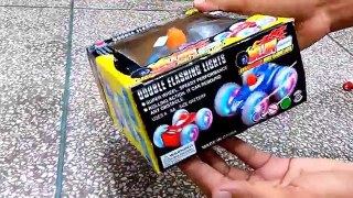 Rolling Car Double Flashing Light kids toys - Unboxing, Race, and Review!