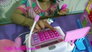 Mainan Anak Kasir Kasiran - Hello Kitty Dollhouse Ice Cream Cash Register Machine Toys