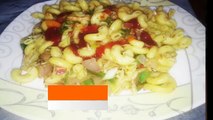 How To Make Chicken and vegetables Macaroni Recipe Pakistani At Home Simple In Urdu Video 2017