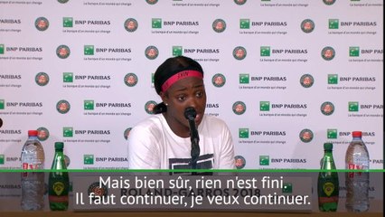 Roland-Garros - Stephens: "Je veux continuer"