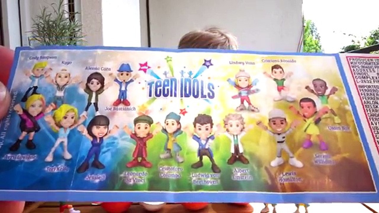 UNBOXING KINDER JOY TEEN IDOLS - CRISTIANO RONALDO