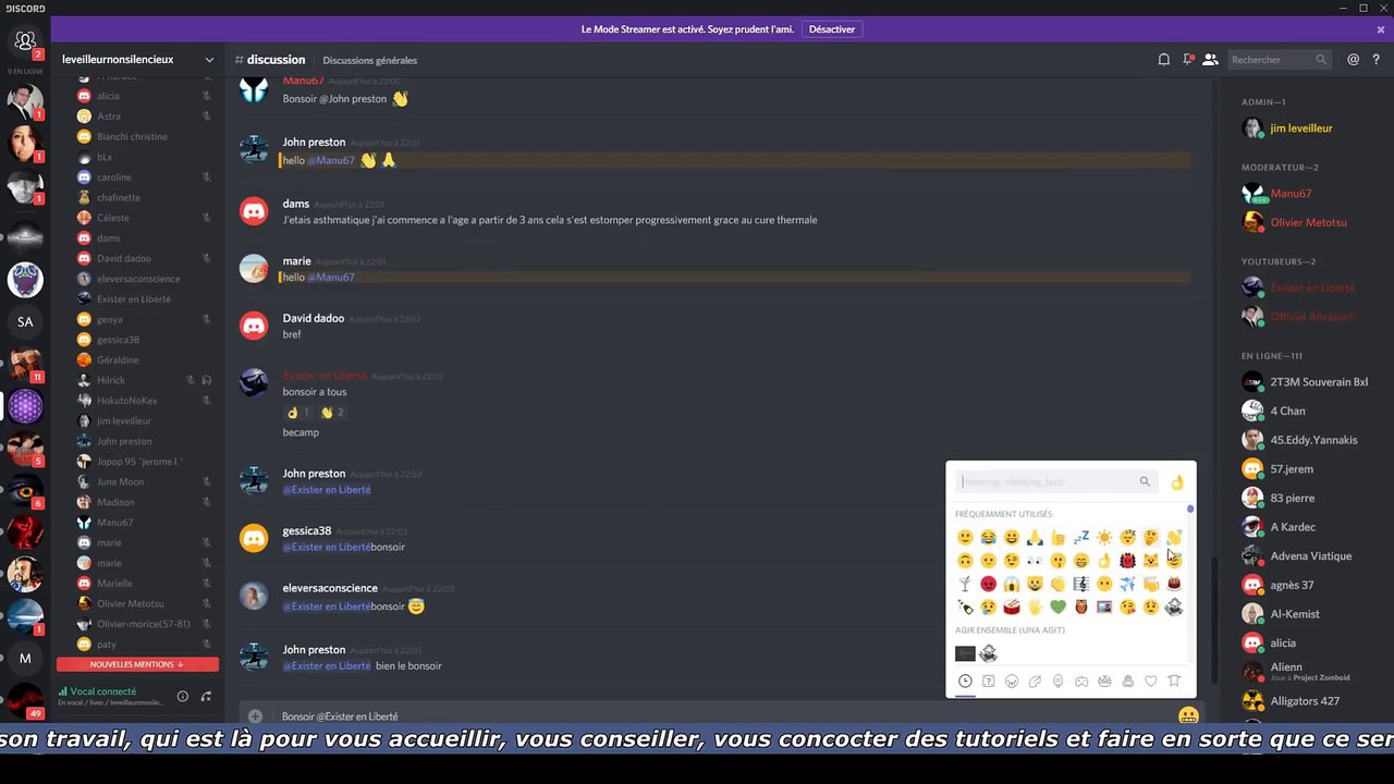 Jim Leveilleur - Live Discord du mercredi 26 mars 2018 - partie 2