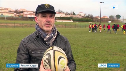 Sculpture : quand amour du bois et passion du rugby ne font qu'un